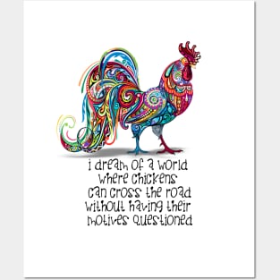 Why Did the Chicken Cross the Road? Posters and Art